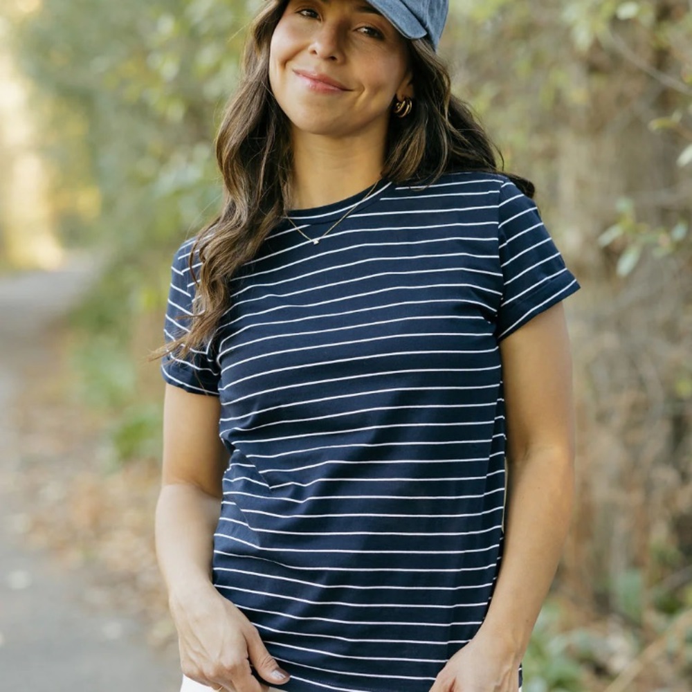LOVE OLIVE CO Striped Tee